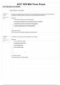 ACC 526 Mid Term Exam