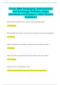 Praxis 5904 Geography&comma; Anthropology&comma; and Sociology&sol; Kathleen Jasper Questions and Answers Latest Version  Graded A&plus;