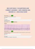 EKG CLEP EXAM &vert; 50 QUESTIONS AND CORRECT ANSWERS &vert; 100&percnt; VERIFIED AND GRADED A&plus; &vert; 2025&sol;2026 GUIDE