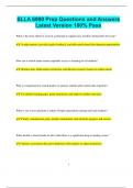 SLLA 6990 Prep Questions and Answers  Latest Version 100&percnt; Pass