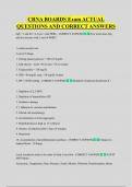 CRNA BOARDS Exam ACTUAL  QUESTIONS AND CORRECT ANSWERS