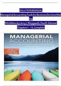 Solution Manual for Managerial Accounting&colon; Tools for Business Decision Making&comma; 9th Edition