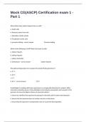 Mock CG&lpar;ASCP&rpar; Certification exam 1 - Part 1Review Questions And Answers Verified Solutions &lpar;Course&rpar; Download To Score A&plus;&period;