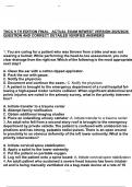 BUNDLE FOR TNCC 9th Edition Exam with suitable graded A&plus; question and answersBUNDLE FOR 