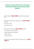 NCCO Exam 3 Newest 2025 Questions with Detailed  Verified Answers &lpar;100&percnt; Correct Answers&rpar; &sol;Already  Graded A&plus;