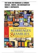 TEST BANK FOR MARRIAGES & FAMILIES&colon;  CHANGES &comma; CHOICES&comma; AND CONSTRAINTS BY  NIJOLE V&period; BENPKRAITIS &lpar;All Chapters covered&rpar;