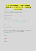 ENS 10&period;5 Essentials UPDATED Exam  ACTUAL QUESTIONS AND CORRECT  ANSWERS