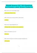 PRAXIS Science CKT 7814 Questions and Answers Latest Version Graded A&plus;