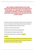 HESI COMPASS COMPREHENSIVE EXIT EXAM 2025