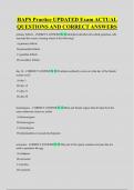 HAPS Practice UPDATED Exam ACTUAL  QUESTIONS AND CORRECT ANSWERS