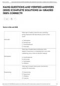 NAHQ QUESTIONS AND VERIFIED ANSWERS &lpar;2025&rpar; &vert;COMPLETE SOLUTIONS &vert;A&plus; GRADED &vert;100&percnt; CORRECT&excl;&excl;