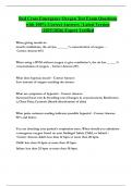 Red Cross Emergency Oxygen Test Exam Questions with 100&percnt; Correct Answers &vert; Latest Version &lpar;2025&sol;2026&rpar; Expert Verified