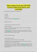 Tattoo Oregon Test Exam UPDATED  STUDYGUIDE QUESTIONS AND  ANSWERS 