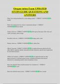 Oregon tattoo Exam UPDATED  STUDYGUIDE QUESTIONS AND  ANSWERS