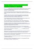 Range Safety Course Questions and Answers Rated A&plus; &lpar;Verified&rpar;