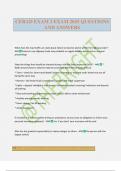 CERAD EXAM 2 EXAM 2025 QUESTIONS AND ANSWERS