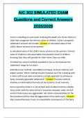 AIC 302 SIMULATED EXAM Questions and Correct Answers 2025&sol;2026