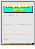 MN Boiler License Questions with Correct Answers