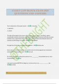 CLEET LAW BLOCK EXAM 2025 QUESTIONS AND ANSWERS