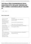 VATI Pharm 2025 COMPREHENSIVE EXAM QUESTIONS WITH DETAILED VERIFIED AND 100&percnt; CORRECT ANSWERS&vert;ALREADY GRADED A&plus;