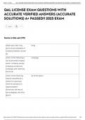 QAL LICENSE EXAM QUESTIONS WITH ACCURATE VERIFIED ANSWERS &lpar;ACCURATE SOLUTIONS&rpar; A&plus; PASSED&excl;&excl; 2025 EXAM