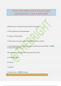 CON 3910 PRACTICE EXAM 2025 QUESTIONS AND ANSWERS