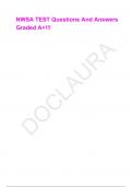 NWSA TEST Questions And Answers Graded A&plus;&excl;&excl;&excl;