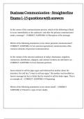 Business Communication - Straighterline Exams 1-15 questions with answers