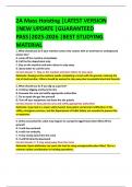 2A Mass Hoisting &vert;LATEST VERSION  &vert;NEW UPDATE &vert;GUARANTEED  PASS&vert;2025-2026 &vert;BEST STUDYING MATERIAL 