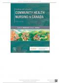 Test Bank For Stanhope and Lancaster's Community Health Nursing in Canada 4th Edition by Sandra A&period; MacDonald&vert;&vert;ISBN NO&colon;10&comma;0323693954&vert;&vert;ISBN NO&colon;13&comma;978-0323693950&vert;&vert;All Chapters&vert;&vert;Complete Guide A&plus;