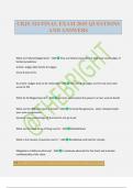 CRJS 324 FINAL EXAM 2025 QUESTIONS AND ANSWERS