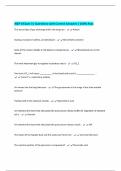 A&P II Exam 3&vert; Questions with Correct Answers &vert; 100&percnt; Pass