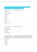 AAAI&sol;ISMA Primary Aerobic&sol;Group Fitness Instructor Certification Exam &vert; Questions with Correct Answers &vert; Verified &vert; 100&percnt; Pass