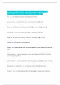Abeka Biology&colon; God's Living Creation &lpar;10th grade&rpar; Final Exam &vert; Questions with Correct Answers &vert; Verified &vert; 100&percnt; Pass