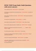 IICRC FSRT Exam Study Guide Questions with correct answers&period;