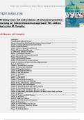 Primary Care&colon; The Art and Science of Advanced Practice Nursing &ndash; An Interprofessional Approach &lpar;5th Edition&comma; Lynne M&period; Dunphy&rpar; &ndash; Complete Test Bank for Chapters 1&ndash;82