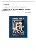 Test Bank for Development Through Life&colon; A Psychosocial Approach &lpar;11th Edition&comma; by Barbara M&period; Newman&rpar; Chapter 1 to 15
