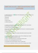 DHN 101 EXAM 1 2025 QUESTIONS AND ANSWERS
