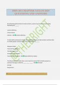 DHN 101 CHAPTER 3 EXAM 2025 QUESTIONS AND ANSWERS