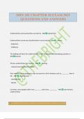DHN 101 CHAPTER 20 EXAM 2025 QUESTIONS AND ANSWERS