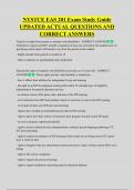 NYSTCE EAS 201 Exam Study Guide  UPDATED ACTUAL QUESTIONS AND  CORRECT ANSWERS