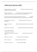 GWA Exam Review 2022 Assessment Questions And Verified Correct Answers&period;