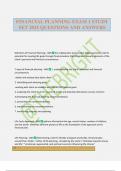 FINANCIAL PLANNING EXAM 1 STUDY SET 2025 QUESTIONS AND ANSWERS