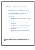 Maternal&ndash;Newborn Nursing &lpar;NSG 3500&rpar; NCLEX-Style Test Bank
