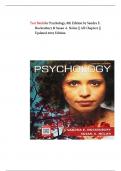 Test Bank for Psychology&comma; 8th Edition by Sandra E&period; Hockenbury & Susan A&period; Nolan &vert;&vert; All Chapters &vert;&vert; Updated 2025 Edition