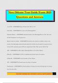 New Orleans Tour Guide Exam 2025 Questions and Answers