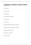 ADVANCED CARDIAC DYSRHYTHMIAS 