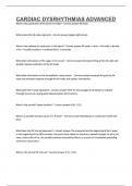 CARDIAC DYSRHYTHMIAS ADVANCED