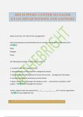 HDI SUPPORT CENTER MANAGER EXAM 2025 QUESTIONS AND ANSWERS