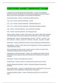 CERTIFIED HAND THERAPIST EXAM QUESTIONS AND ANSWERS